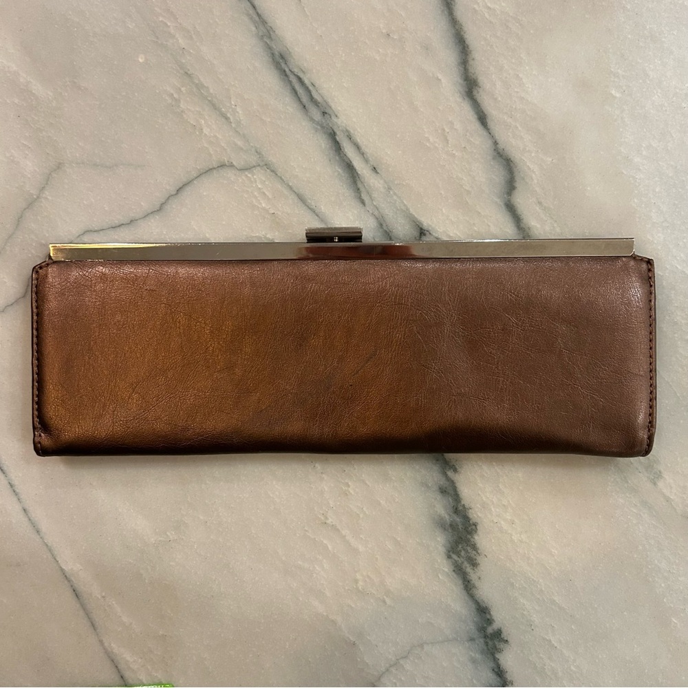 Vintage Chinese Laundry Two-Tone Leather Wallet Clutch – Y2K Era - Picture 1 of 15